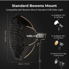 La-o90 Smallrig 35 Inch /90cm Softbox Quick Release Octagon Soft Box For Bowens Mount Cob L #3