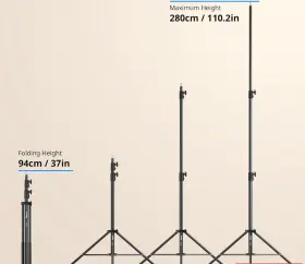 Smallrig La-s28 Light Stand 9.2ft / 280cm Photography Tripod