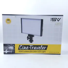 401602 Smith-victor No Batt Cine-traveler Bi-color 1500 Lumens On-camera Led Light Kit