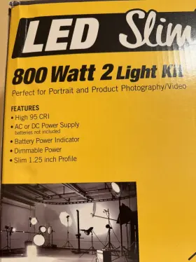 401617 Smith-victor Slimpanel 800w Bi-color Led Two Light Kit #3