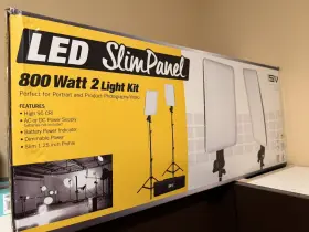 401617 Smith-victor Slimpanel 800w Bi-color Led Two Light Kit