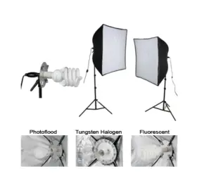 Smith-victor Ksb-1250 Smith-victor Lsb-1250 Soft Box Light Kit - Incandescent Photoflood