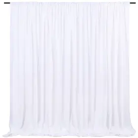 Soardream 768553146353 White Backdrop Curtains 2 Panels 5ft X 10ft Polyester Photo Drapes F