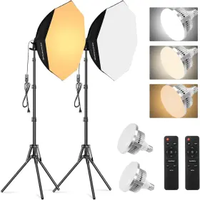Soonpho 744110440416 Softbox Lighting Kit Octagon Photography With Soft