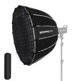 A723-2 Soonpho 35.4 Inch / 90cm Parabolic Softbox Bowens Mount With Grid/diffuser/bag Quick Set