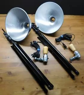 Sp-flk-3 Sp Boxed Studio Flood Light Kit With 2- Tri-podded Lights No Bulbs #2
