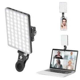 Spark Sync 608275580595 60 Led 2000mah High Power Rechargeable Clip Fill Video Conference Light With