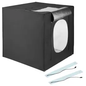 D630588 Square Perfect 31 Inch Led Photo Studio Light Tent With 4 Backdrops Pro
