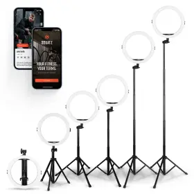 Squatz 842893163543 11 Led 12w Selfie Ring Light With Wired Control 3 Color Modes 10 Brightne