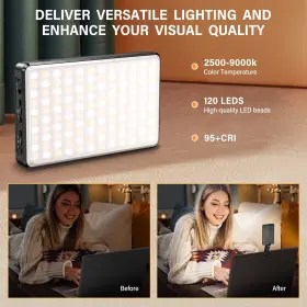 Starbea 768681516837 Light 120leds Selfie With Clip And Tripod Cri 95 3000mah 2500k-9000k 3 #3