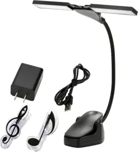 Startogo 313043737759 Led Music Stand Lights Rechargeable - 28 Leds Clip Light With 3 Brightness Level