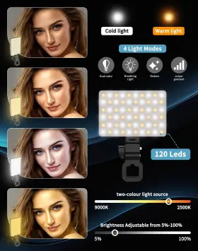 Stlian 131838948379 Selfie Lights And Cell Fill Light For Iphone 3000mah Rechargeable Clip On Lig #3