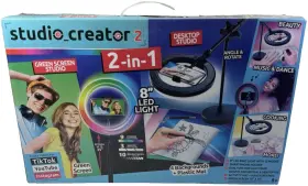872052 Studio Creator 2 In 1 Desktop Sudio 8 Inch Led Light Video Maker Kit Tiktok Youtube