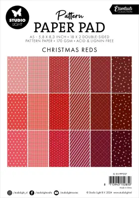 5a0023jk-1g6ps Studio Light Pattern Essentials Paper Pad 5.83 Inch X8.25 -nr. 207 Christmas Reds 5a0 #2