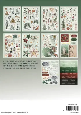 5a0023jw-1g6hc Studio Light Essentials Die-cut Paper Pad 5.83 Inch X8.25 20/pkg-nr. 204 Festive For #2