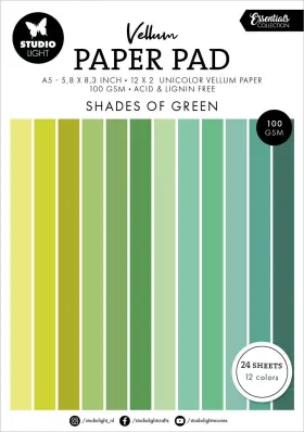 5a0023kr-1g6jk Studio Light 2 Pack Vellum Essentials Paper Pad 5.83 Inch X8.25 -nr. 193 5a0023kr-1g6
