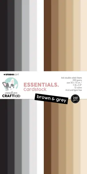 Lespp135 Studio Light Essentials Paper Pad 11.8 Inch X5.9 -nr. 135 Brown And Grey