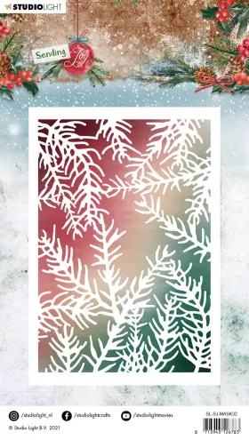 Slsjsk32 Studio Light Sending Joy Stencil 5.75 Inch X8.25 -nr. 32 Branches