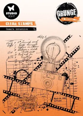 Ssamp514 Studio Light Grunge Clear Stamps-nr. 514 Camera Invention