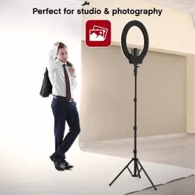 Studio Pro 841351178501 On Air 19-inch Ring Light Led With Tripod Stand #2
