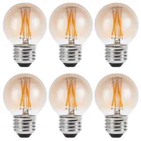 G16.5 Sunaiony Amber Light Bulbs 40 Watt Equivalent Vintage Warm White 2700k E2