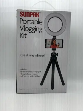 Sunpak 090729614497 - Portable Vlogging Kit For Smartphones Black