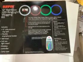 Sunpak 090729614824 - 12 Inch Rainbow Ring Light Vlogging Kit With Wireless Controller #2