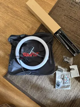 Vgp-led-72-6rlk Sunpak 12ftft Ring 42ftft Height Portable Vlogging Kit For Smartphones And Iphones #2