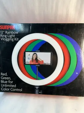 Vl-led144-12rgb Sunpak 12 Inch Rainbow Ring Light Vlogging Kit - Red Green Blue #2