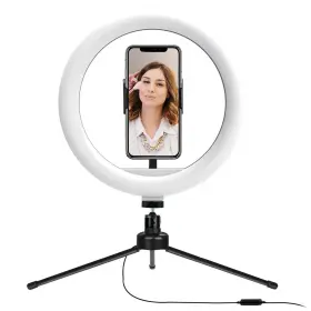 Sc-1210sr Supersonic Pro Live Stream 10 Led Table Top Selfie Ring Light #2
