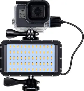 Rsx-372 Suptig 60 Led Video Light With 5200mah Charger Waterproof To 164ft Compatible Go
