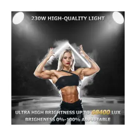 P230-bi Sutefoto 230w Led Video Light 2700k-6500k Bi-color Continuous Lighting 68400 #3