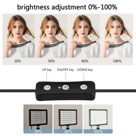 Swdport 720118555383 3pack Led 9color Filter Studio Streaming Lights Photography Video Lighting Ki #3