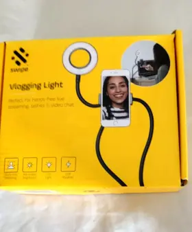 Swipe 060613318713 Vlogging Light Camera Holder Hands Free Video Chat Auctions Streaming Nib