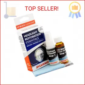 Sylvania 046135387692 Uv Block Clear Coat Kit - Premium Headlight Protection For Vehicles