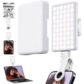 L100 Syntech Selfie Light 60 Led High Power Rechargeable Clip With Soft Diffuser C
