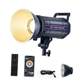 B0dznprksp Syscloud 100w Led Video Light With 2.4g&app Control Cob Bi Color 2700k