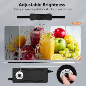 Takerers 313096711751 Photo Studio Light Box Photography For Product 3 Stepless Dimming Lights Panel #2