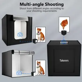 Takerers 313096711751 Photo Studio Light Box Photography For Product 3 Stepless Dimming Lights Panel #3
