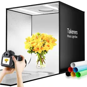 Lb06 Takerers Photo Light Box Photography Bi-color Dimmable 24 X Inch Background