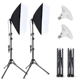Sk0102 Takerers Softbox Photography Lighting Kit 2-pack 16ftft X Continuous Phot