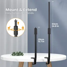 Tarion 060989790045 Desktop Light Stand With 1/4 Inch 3/8 Screws For Ring Tabletop Moun #2