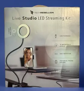 Tech Rebellion 759126116613 Live Studio Led Streaming Kit 3 Model Ring Light New And Boxed