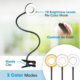 Csj36g5w Technologies Capture Clip-on Led Selfie Ring Light For Desks - Conference Lighting Remote #3