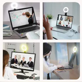 Technology 445018219243 Ring Light 5ftft Usb Portable Lighting 3200k-6500k Dimmable Led Clip On Computer M #3