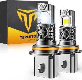 9007 Termitor Hb5/9007 Upgraded 9007/hb5 Bulbs 65 000lm 12x Ultra Brightness 6500k Cool White 1