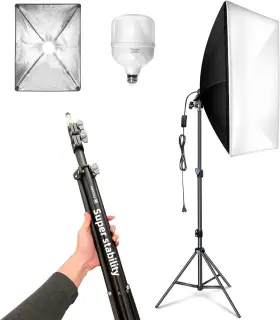 Tocoan 313086526549 Softbox Photography Lighting Kit 27ftft X 20ftft Professional