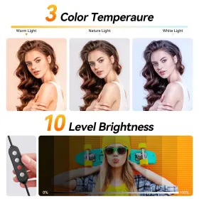 Todi 791386787073 12 Inch Ring Light With 63 Extendable Tripod Stand Selfie #2