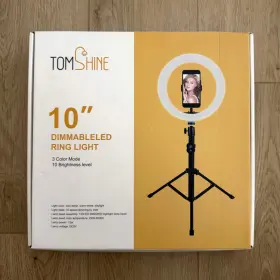 Tomshine 791521968411 10 Inch Selfie Led Ring Light Open Box