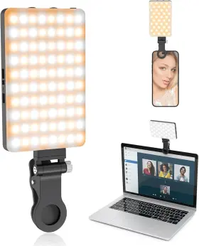 Sl-p60 Toneof 80 Led Portable Selfie Light Rechargeable Phone Black